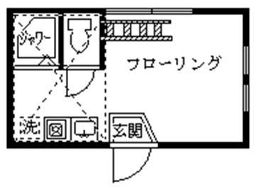 グレースアムール(ワンルーム/2階)の間取り写真