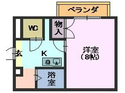 エクセル本山(1K/5階)の間取り写真