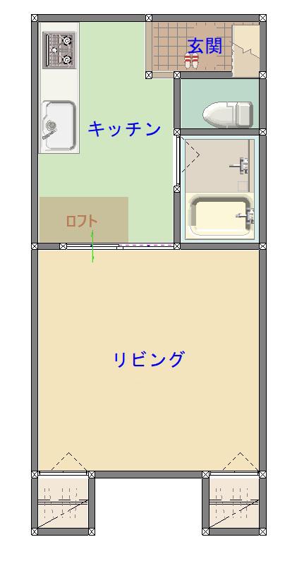 ウイングコート(1DK/2階)の間取り写真