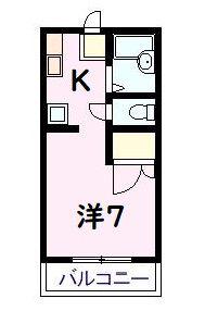 メンバーズエイト(1K/2階)の間取り写真