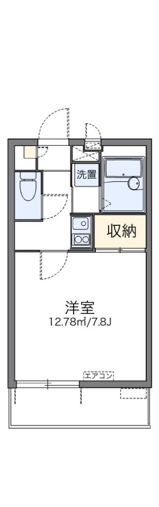 レオパレス曙(1K/3階)の間取り写真