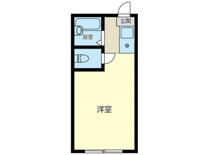 パレーシャル湘南館(ワンルーム/2階)の間取り写真