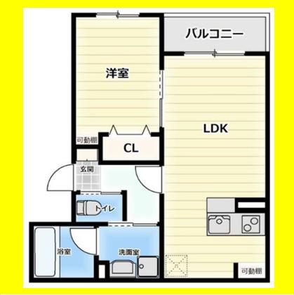 エテルノ.エビスII(1LDK/5階)の間取り写真