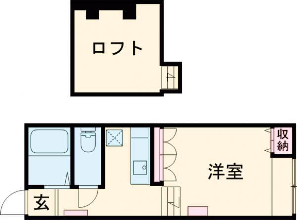 MANSEKI 2(ワンルーム/2階)の間取り写真
