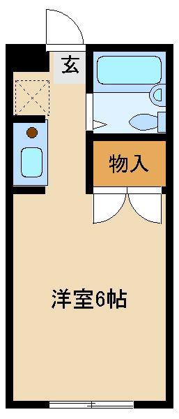 サンライフスカイ(ワンルーム/2階)の間取り写真