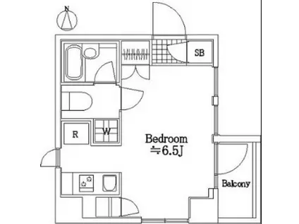 クレイシア錦糸町(ワンルーム/8階)の間取り写真