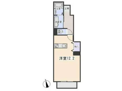 ドリーム E(1K/1階)の間取り写真