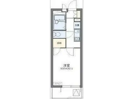 レオパレスノンノ ミーオ(1K/1階)の間取り写真