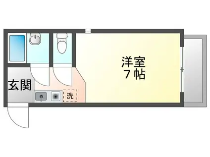 CAVE PANBROSII(ワンルーム/4階)の間取り写真