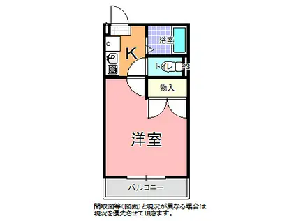 メゾンルーチェ(1K/2階)の間取り写真