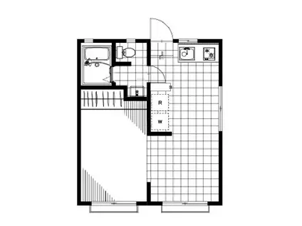 テラスコナサーフ(ワンルーム/1階)の間取り写真