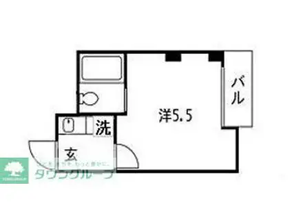 シャトレーパピヨ(1K/4階)の間取り写真