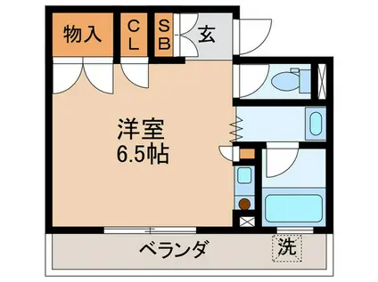 エステートハネダ(ワンルーム/3階)の間取り写真