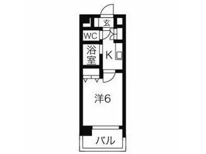 DUO・CREA西五反田B棟(1K/10階)の間取り写真