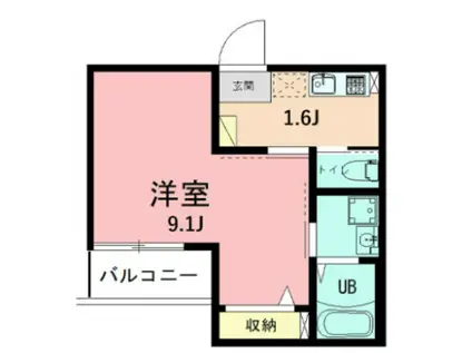 レグルス 海老名(1K/3階)の間取り写真
