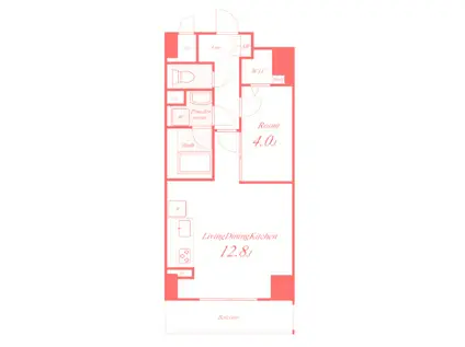 KS AVENIR(1LDK/4階)の間取り写真