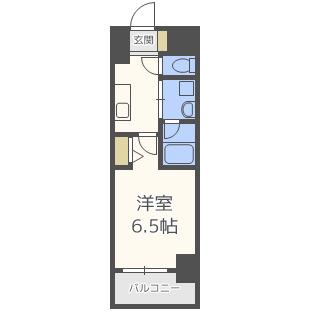 リレイション大国(1K/5階)の間取り写真