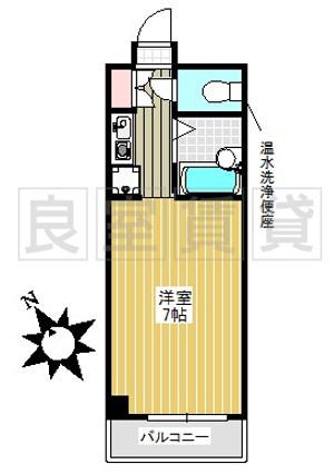 第2コマツハイツ(1K/2階)の間取り写真