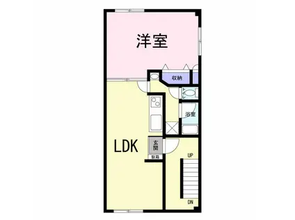 清瀬ダイヤビル(1LDK/3階)の間取り写真