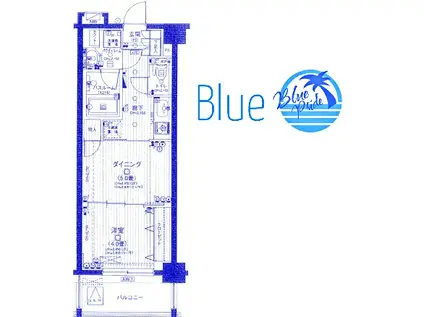 日神デュオステージ三ッ沢公園(1DK/7階)の間取り写真