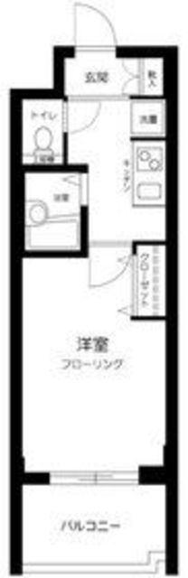 サンテミリオン新中野(1K/7階)の間取り写真