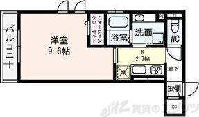 FOUR SEASONS瑞光(1K/1階)の間取り写真