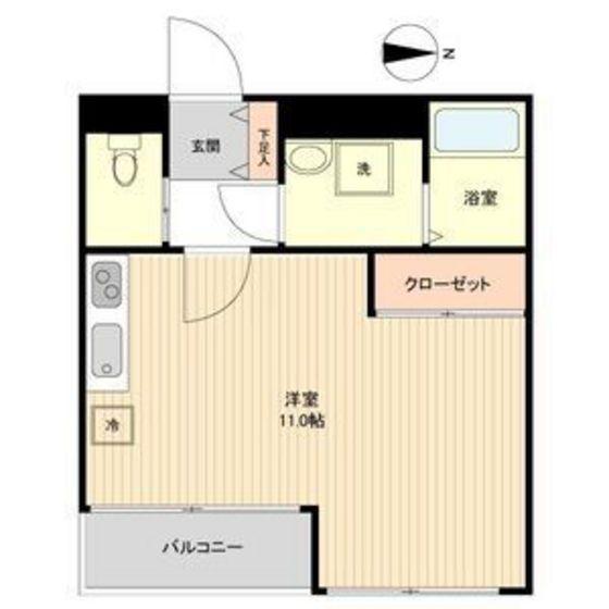 LA DOUCEUR片平(ワンルーム/13階)の間取り写真