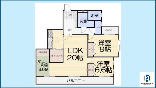 グランドメゾン東山元町(3LDK/1階)の間取り写真