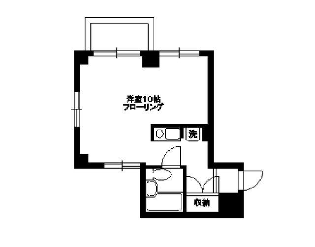 南町アネックスA(ワンルーム/2階)の間取り写真