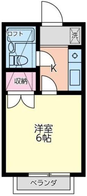 メゾン草薙III(ワンルーム/1階)の間取り写真
