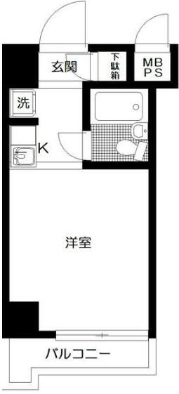日神パレス西台第2(ワンルーム/2階)の間取り写真