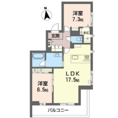 グレイス レジデンス(2LDK/2階)の間取り写真