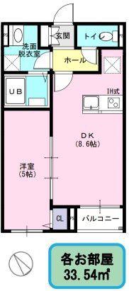 THEKERNELHOUSE2(1LDK/2階)の間取り写真