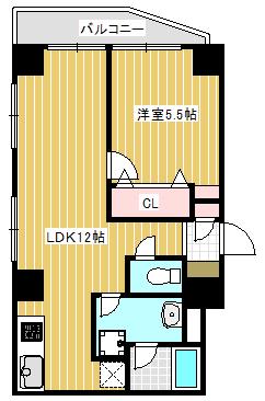 志村SYマンション(1LDK/7階)の間取り写真