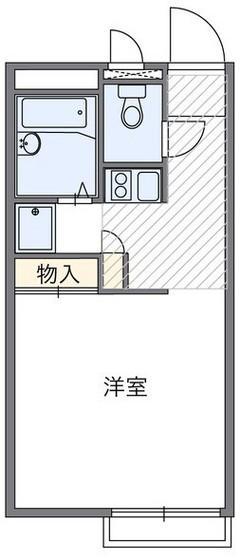 レオパレス方地西(1K/2階)の間取り写真