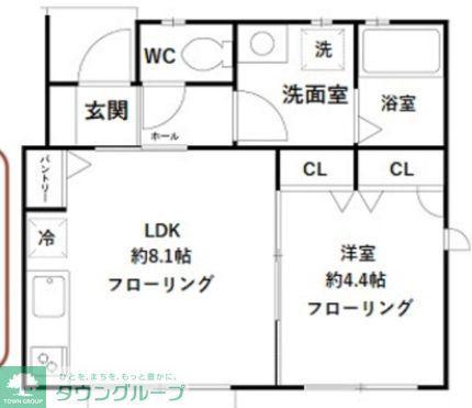デザインコート吉祥寺456(1LDK/1階)の間取り写真