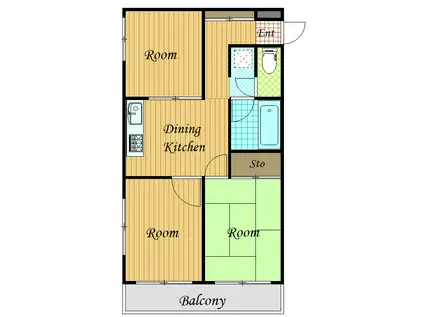 アントレー川崎第2(3DK/3階)の間取り写真