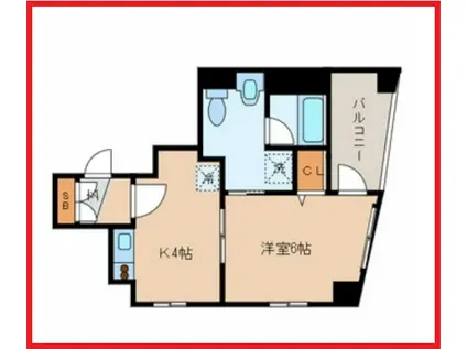 フォー ユー(1K/2階)の間取り写真