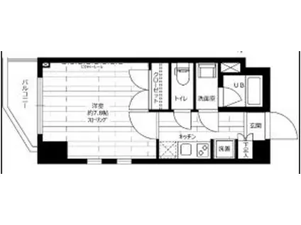 ステージファースト東十条(1K/3階)の間取り写真