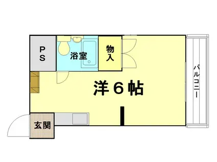 アーバンハイツ千田(1K/3階)の間取り写真