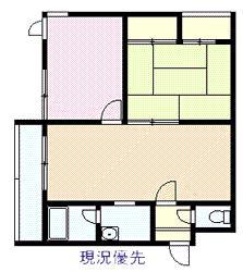 NKクラウンハイツA・B(2LDK/2階)の間取り写真