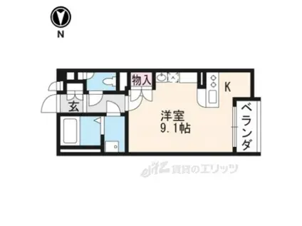 レオネクストファーストクラス(ワンルーム/2階)の間取り写真