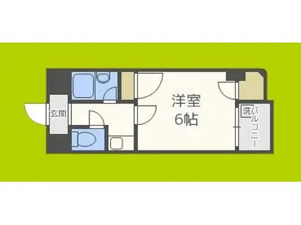 コレクション西田辺(1K/5階)の間取り写真