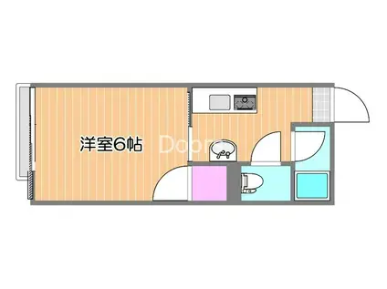 ハイツ菅(1K/1階)の間取り写真