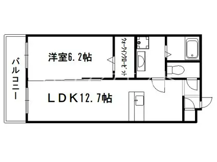 ヴェルドミール(1LDK/3階)の間取り写真