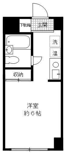 ヒルトップ道灌山(ワンルーム/1階)の間取り写真