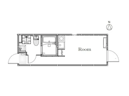 BOASORTE双葉町(ワンルーム/1階)の間取り写真