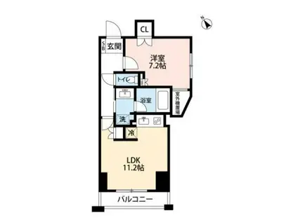 パークハウス西早稲田アーバンス(1LDK/3階)の間取り写真