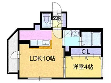 DPレジデンス南郷7丁目駅前(1LDK/3階)の間取り写真