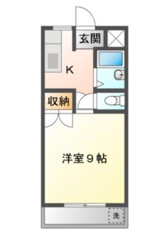 南松永レジデンス(1K/6階)の間取り写真
